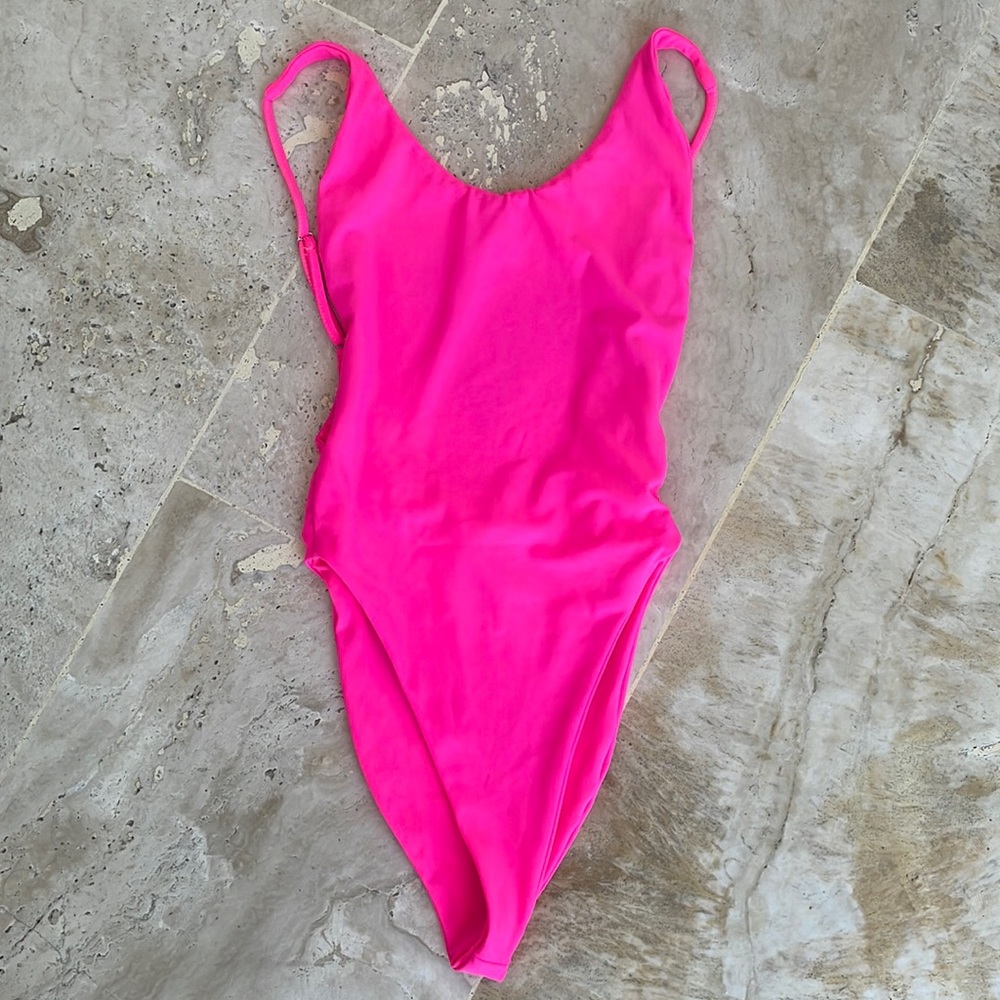 Hot Pink One Piece Bathing suit